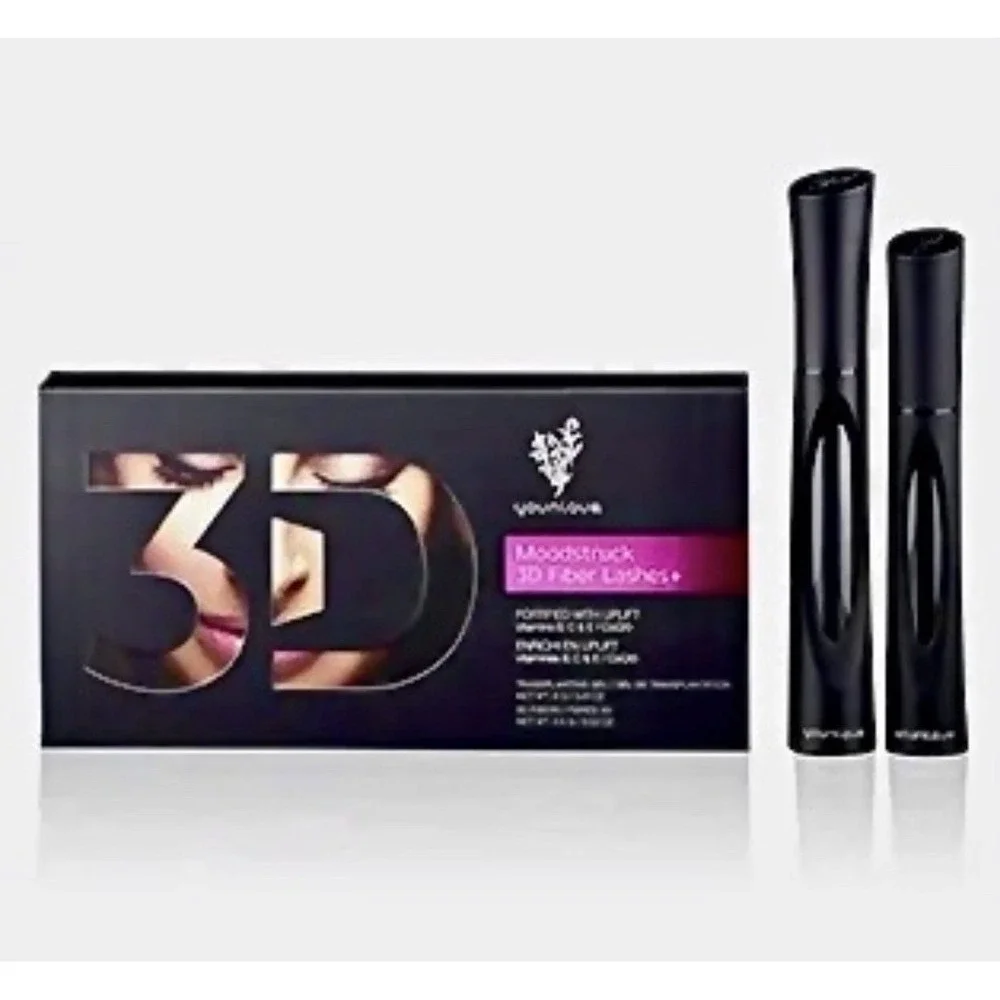 Younique Moodstruck 3D FIBER LASHES+ Mascara Fortified with Uplift Kit Black NIB
